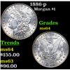 Image 1 : 1886-p Morgan Dollar $1 Grades Choice Unc