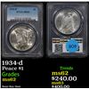 Image 1 : PCGS 1934-d Peace Dollar $1 Graded ms62 By PCGS