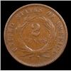 Image 3 : 1867 Two Cent Piece 2c Grades xf+