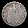 Image 2 : 1853-p Seated Liberty Half Dime 1/2 10c Grades vg details