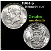 1964-p Kennedy Half Dollar 50c Grades Unc Details