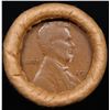 Image 2 : Mixed small cents 1c orig shotgun roll, 1919-s Wheat Cent, 1895 Indian Cent other end, Brinks Wrappe