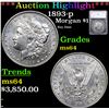 ***Auction Highlight*** 1893-p Morgan Dollar $1 Graded ms64 By SEGS (fc)