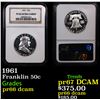 Image 1 : Proof NGC 1961 Franklin Half Dollar 50c Graded pr66 dcam By NGC