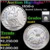 ***Auction Highlight*** 1850-o Seated Half Dollar 50c Graded ms63 By SEGS (fc)
