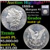 ***Auction Highlight*** 1889-s Morgan Dollar $1 Graded ms64+ pl By SEGS (fc)