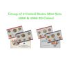 Image 1 : Group of 2 United States Mint Set in Original Government Packaging! From 1988-1989 with 20 Coins Ins