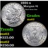 Image 1 : 1891-s Morgan Dollar $1 Grades Select Unc