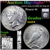 ***Auction Highlight*** 1934-d Vam-3A DDO R-6 Top 50 Peace Dollar $1 Graded ms64 By SEGS (fc)
