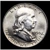 Image 2 : 1950-d Franklin Half Dollar 50c Grades Choice Unc FBL