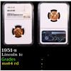 Image 1 : NGC 1951-s Lincoln Cent 1c Graded ms64 rd By NGC