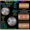 Image 1 : ***Auction Highlight***  AU/BU Slider Shotgun Peace $1 Roll 1924 & P Ends Virtually UNC (fc)