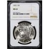Image 2 : NGC 1923-p Peace Dollar $1 Graded ms63 By NGC