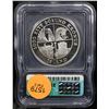 Image 3 : Proof 2000 Iceland 1000K Thousand Kronur Silver Leaf Ericson Commemorative Graded pr69 dcam By ICG