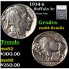 1914-s Buffalo Nickel 5c Graded ms62 details By SEGS