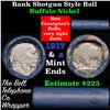 Image 1 : Buffalo Nickel Shotgun Roll in Old Bank Style 'Bell Telephone'  Wrapper 1917 &s Mint Ends