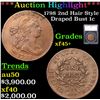 ***Auction Highlight*** 1798 2nd Hair Style Draped Bust Large Cent 1c Graded xf45+ By SEGS (fc)