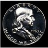 Image 2 : Proof 1963 Franklin Half Dollar 50c Grades GEM+ Proof