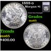 Image 1 : 1888-o Morgan Dollar $1 Graded ms65 By SEGS