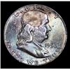 Image 2 : 1956-p Franklin Half Dollar 50c Grades Choice Unc