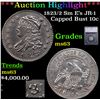 Image 1 : ***Auction Highlight*** 1823/2 Sm Es Capped Bust Dime JR-1 10c Graded ms63 By SEGS (fc)