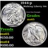 Image 1 : 1944-p Walking Liberty Half Dollar 50c Grades GEM Unc