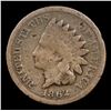 Image 2 : 1862 Indian Cent 1c Grades vg+