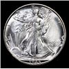 Image 2 : 1945-s Walking Liberty Half Dollar 50c Grades Choice+ Unc