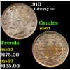 Image 1 : 1910 Liberty Nickel 5c Grades Select Unc