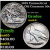 Image 1 : 1935 Connecticut Old Commem Half Dollar 50c Grades Choice+ Unc