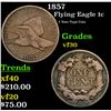 Image 1 : 1857 Flying Eagle Cent 1c Grades vf++