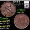 Image 1 : 1924-d Lincoln Cent 1c Graded ms62 bn By SEGS