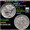 Image 1 : ***Auction Highlight*** 1926-s Mercury Dime 10c Graded au58 By SEGS (fc)