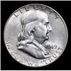 Image 2 : 1949-s Franklin Half Dollar 50c Grades Select AU