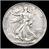 Image 2 : 1939-s Walking Liberty Half Dollar 50c Grades Select Unc