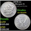 1878-cc Morgan Dollar $1 Grades AU Details