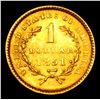 Image 3 : ***Auction Highlight*** 1851 Gold Dollar TY-I $1 Graded ms64 By SEGS (fc)