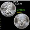 2013 Silver Eagle Dollar $1 Grades ms69