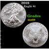 2018 Silver Eagle Dollar $1 Grades ms69