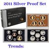 Image 1 : 2011 United States Silver Proof Set - 14 pc set, about 1.4 ounces of pure silver.