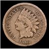 Image 2 : 1862 Indian Cent 1c Grades f+