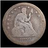 Image 2 : 1858-p Seated Liberty Quarter 25c Grades g+