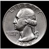 Image 2 : 1939-p Washington Quarter 25c Grades Choice AU/BU Slider