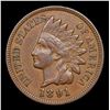Image 2 : 1891 Indian Cent 1c Grades vf++