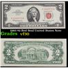 1963 $2 Red Seal United States Note Grades vf++