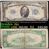 1934 $10 Blue Seal Silver Certificate Signatures Julian/Morgenthau FR-2005 Grades f+
