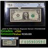 Image 1 : PCGS 2009 $1 FRN Atlanta Repeater Serial # F03590359E Graded vf20 By PCGS