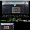 1863 US Fractional Currency 25c Second Issue fr-1286 Washington In Oval W/ Surcharge '18-63' 'S' Gra