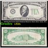 1934A $10 Green Seal Federal Reserve Note (New York, NY) Grades vf+