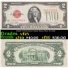 1928G $2 Red Seal United States Note Fr-1508 Grades vf+